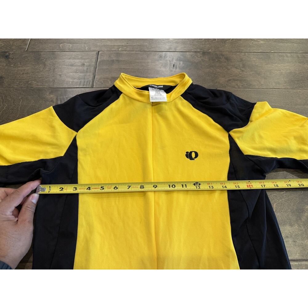 Pearl Izumi Mens Yellow Reflective 3/4 Zip Ultra Sensor Cycling Jersey Size L - Picture 9 of 10